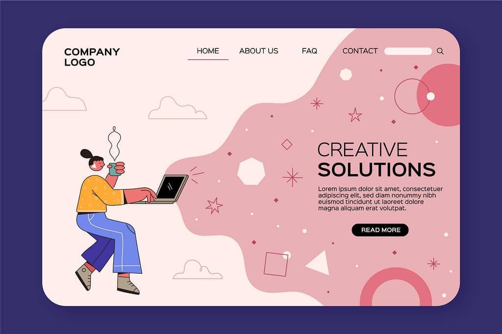 website mockup