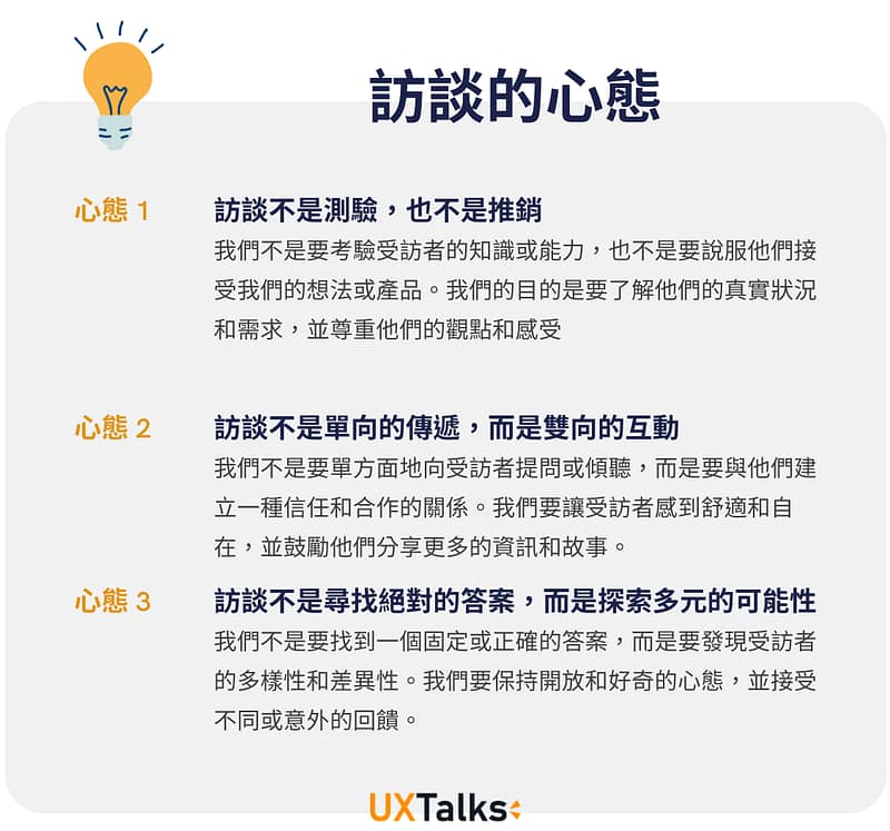 訪談的心態