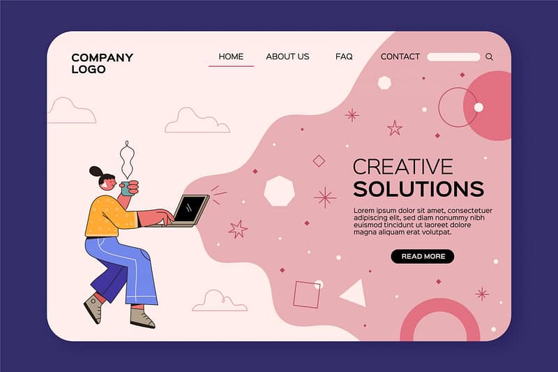website mockup
